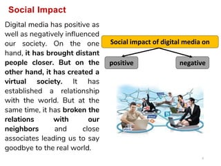 Lecture 9 Impact of Digital Media cairo uni lecturer | PDF