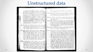 Unstructured data
 