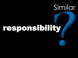 responsibility
Similar
 