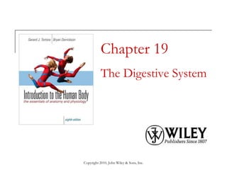 Copyright 2010, John Wiley & Sons, Inc.
Chapter 19
The Digestive System
 