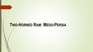 TWO-HORNED RAM: MEDO-PERSIA
 