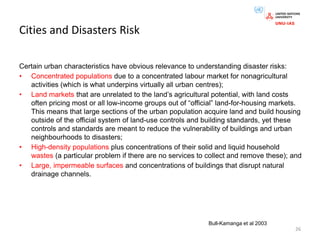 Lecture 9: Urban Disaster Risk Reduction | PDF