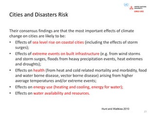 Lecture 9: Urban Disaster Risk Reduction | PDF