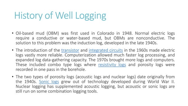 Lecture_9_Well Logging.ppt | Geology | Science