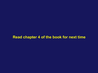Read chapter 4 of the book for next time
 