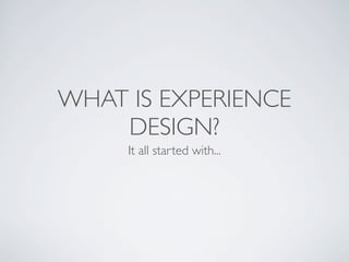 Experience Design | PDF