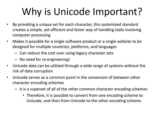 Lecture_ASCII and Unicode.ppt | Programming Languages | Computing