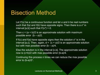 Comprehensive Numerical Methods for Solving Nonlinear Equations and ...