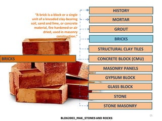 Lecture bricks and blocks masonry | PDF