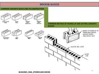 Lecture bricks and blocks masonry | PDF