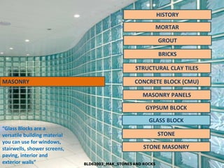 Lecture bricks and blocks masonry | PDF