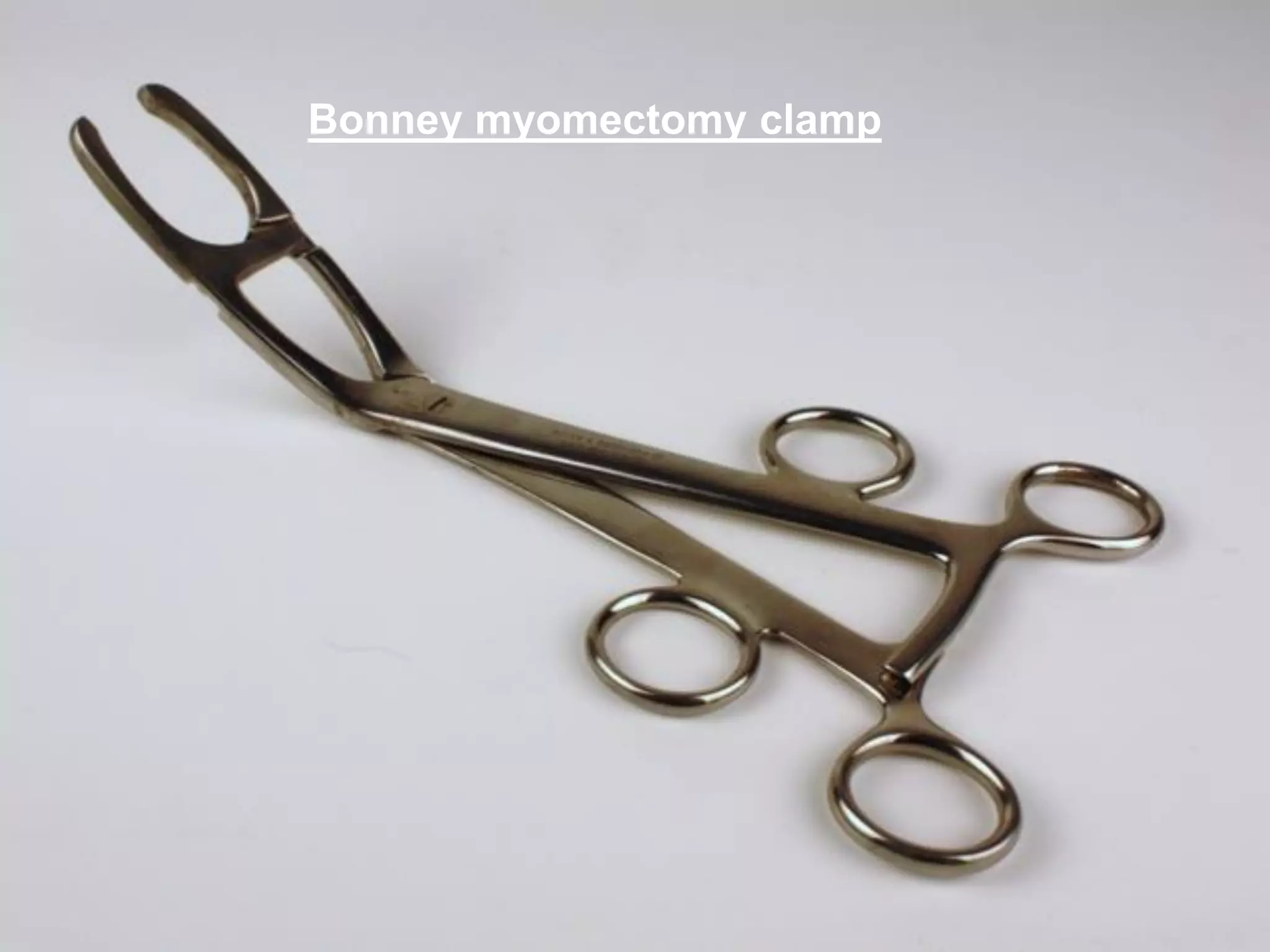 Bonney myomectomy clamp
 