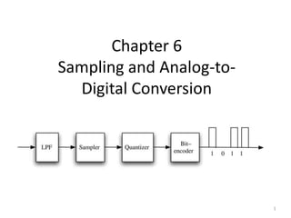 1
Chapter 6
Sampling and Analog-to-
Digital Conversion
 
