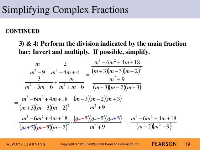 Lecture complex fractions
