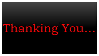 Thanking You…
 