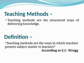 Effective Teaching: Lecture and Discussion Methods in Education | PPTX