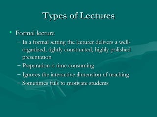 Lecture,discussion, inductive and deductive | PPT