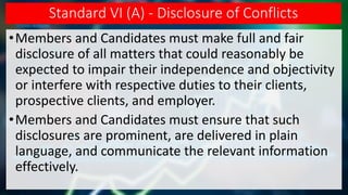 Lecture F - Standard VI Conflicts of Interest | PDF
