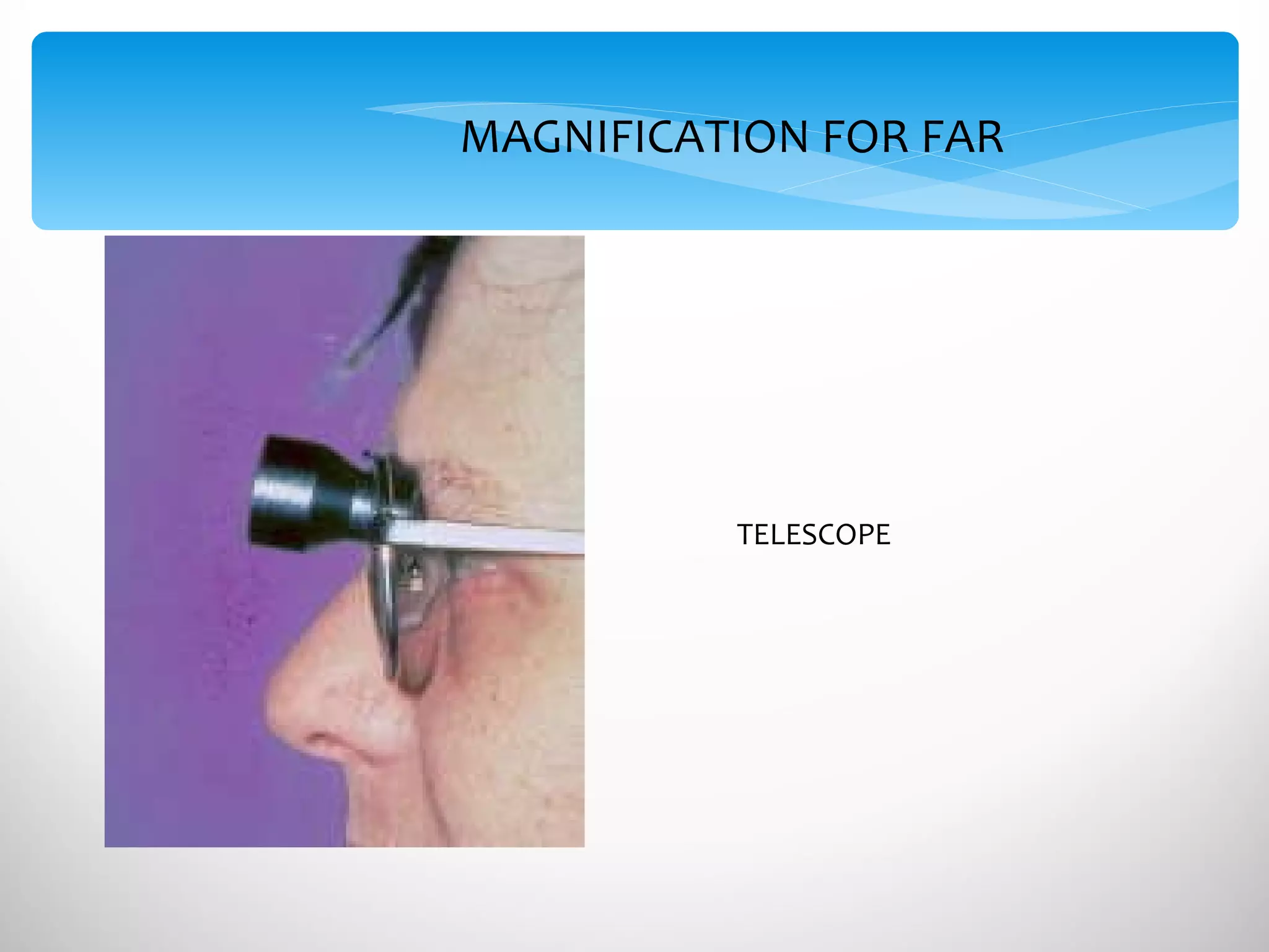 TELESCOPE MAGNIFICATION FOR FAR 