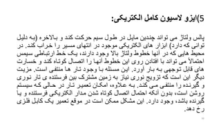 (5‫الکتریکی‬ ‫کامل‬ ‫السیون‬ ‫ایزو‬:
‫براالخره‬ ‫و‬ ‫کنرد‬ ‫حرکرت‬ ‫سریم‬ ‫طرول‬ ‫در‬ ‫مایرل‬ ‫چنردین‬ ‫تواند‬ ‫می‬ ‫ولتاژ‬ ‫پالس‬(‫بره‬‫دلیرل‬
‫دارد‬ ‫که‬ ‫توانی‬)‫کنرد‬ ‫خرراب‬ ‫را‬ ‫مسریر‬ ‫انتهای‬ ‫در‬ ‫موجود‬ ‫الکتریکی‬ ‫های‬ ‫ابزار‬.‫در‬
‫سریم‬ ‫ارتبراطی‬ ‫خرط‬ ‫یرو‬ ،‫دارند‬ ‫وجود‬ ‫باال‬ ‫ولتاژ‬ ‫خطوط‬ ‫آنها‬ ‫در‬ ‫که‬ ‫هایی‬ ‫محیط‬‫س‬
‫خسر‬ ‫و‬ ‫کنرد‬ ‫کوتراه‬ ‫اتصرال‬ ‫را‬ ‫آنهرا‬ ‫خطوط‬ ‫این‬ ‫روی‬ ‫افتادن‬ ‫با‬ ‫تواند‬ ‫می‬ ‫احتماأل‬‫ارت‬
‫آورد‬ ‫برار‬ ‫بره‬ ‫تروجهی‬ ‫قابل‬ ‫های‬.‫اسرت‬ ‫منتفری‬ ‫هرا‬ ‫ترار‬ ‫وجرود‬ ‫برا‬ ‫مسرئله‬ ‫ایرن‬.‫مزیر‬‫ت‬
‫ی‬ ‫فرستنده‬ ‫بین‬ ‫مشترک‬ ‫زمین‬ ‫به‬ ‫نیاز‬ ‫نوری‬ ‫تزویج‬ ‫که‬ ‫است‬ ‫این‬ ‫دیگر‬‫نروری‬ ‫تار‬
‫رد‬‫ر‬‫کن‬ ‫ری‬‫ر‬‫م‬ ‫ری‬‫ر‬‫منتف‬ ‫را‬ ‫رده‬‫ر‬‫گیرن‬ ‫و‬.‫سی‬ ‫ره‬‫ر‬‫ک‬ ‫رالی‬‫ر‬‫ح‬ ‫در‬ ‫رار‬‫ر‬‫ت‬ ‫رر‬‫ر‬‫تعمی‬ ‫ران‬‫ر‬‫امک‬ ،‫رالوه‬‫ر‬‫ع‬ ‫ره‬‫ر‬‫ب‬‫رتم‬‫ر‬‫س‬
‫فرسر‬ ‫الکتریکری‬ ‫مردار‬ ‫شدن‬ ‫کوتاه‬ ‫اتصال‬ ‫احتمال‬ ‫آنکه‬ ‫بدون‬ ،‫است‬ ‫روشن‬‫یرا‬ ‫و‬ ‫تنده‬
‫دارد‬ ‫وجود‬ ،‫باشد‬ ‫گیرنده‬.‫کابرل‬ ‫یو‬ ‫تعمیر‬ ‫موقع‬ ‫در‬ ‫است‬ ‫ممکن‬ ‫مشکل‬ ‫این‬‫فلرزی‬
‫دهد‬ ‫رخ‬.
16
 