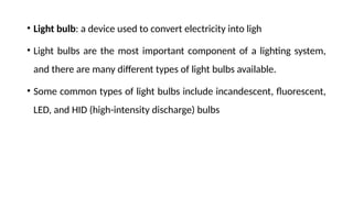 light wiring.connections and brief examples | PPTX