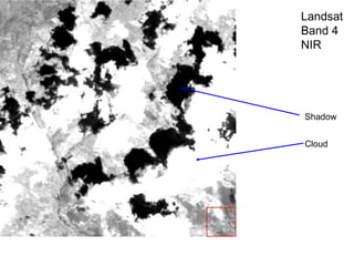 Landsat  Band 4 NIR Shadow Cloud 