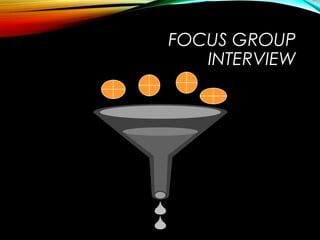 FOCUS GROUP
INTERVIEW
 