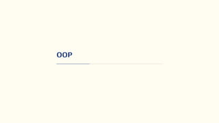 OOP
 