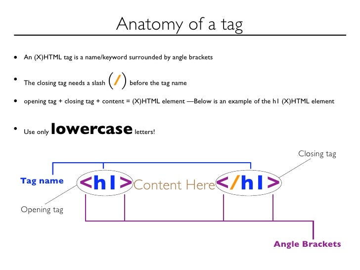 HTML Lecture Part 1 of 2