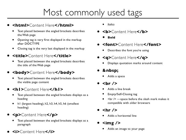 HTML Lecture Part 1 of 2