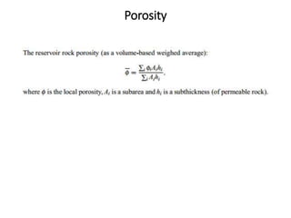 Porosity
 