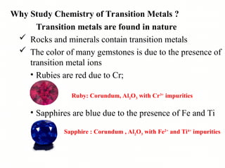 Lecture I - Introduction to transition elements - E.ppt