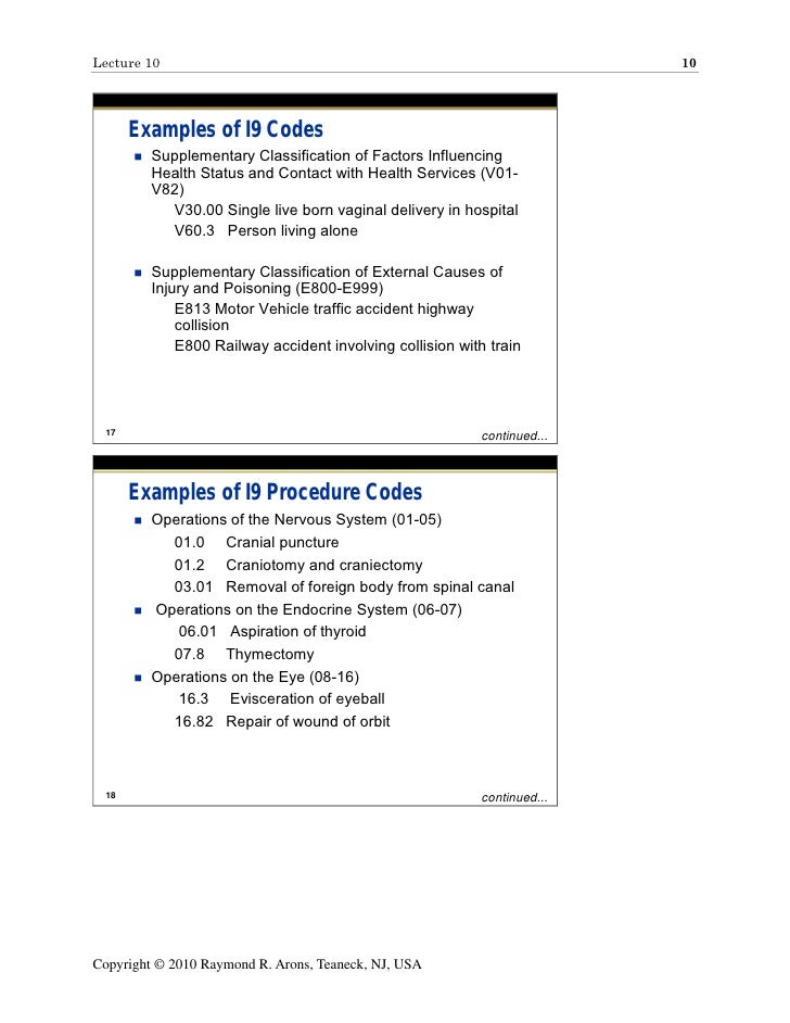 Lecture Icd 10 Lecture Icd 10