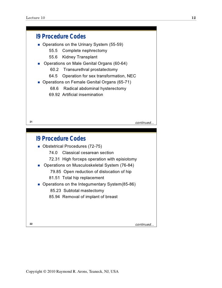 Lecture Icd 10 Lecture Icd 10