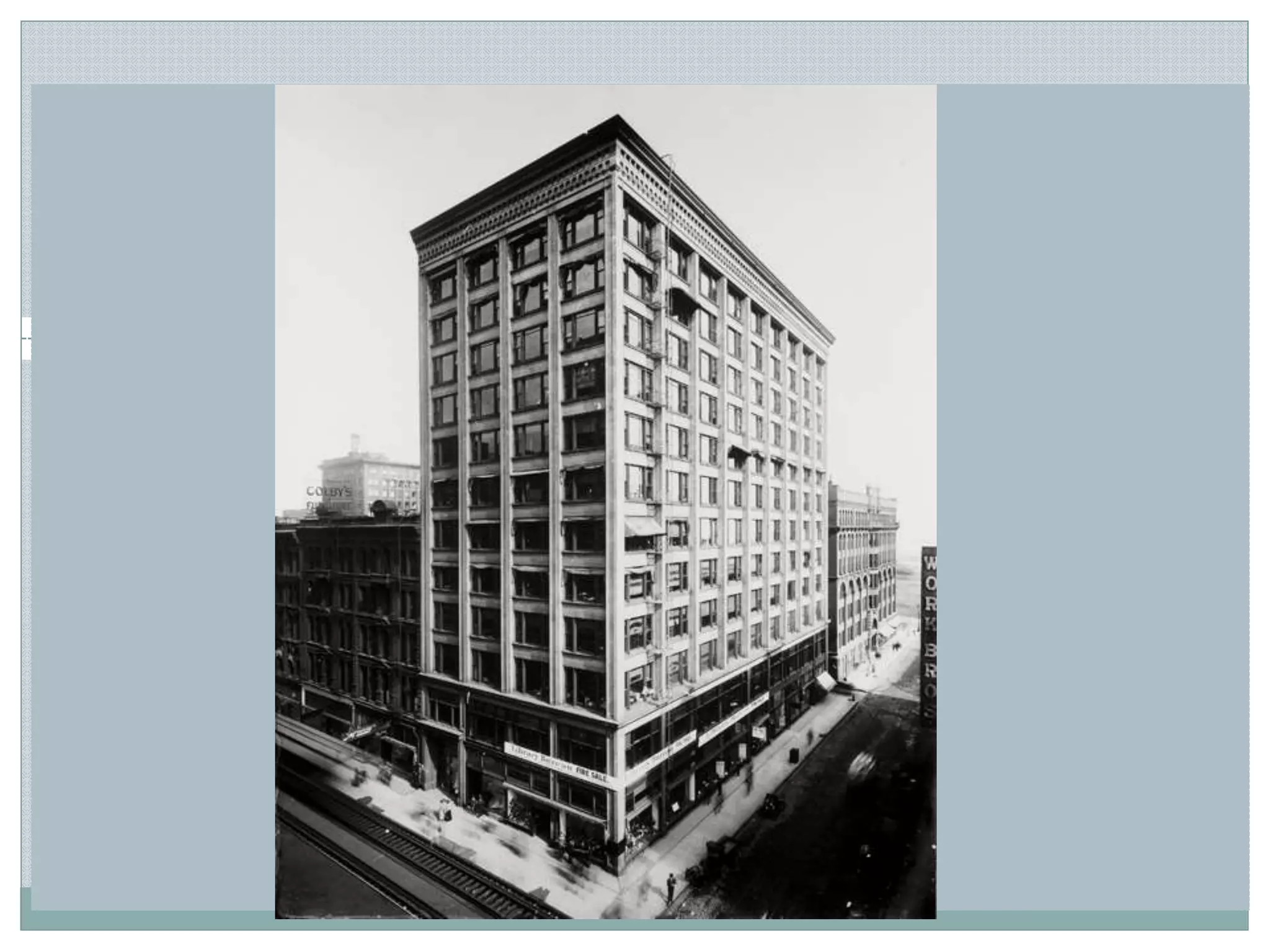 WHAT IS A LINE
A line is a continuous mark made by a pencil, brush, pen
or other tool.
Lines can be thick or thin, straight or curved, jagged or
smooth, light or heavy.
Lines can also be suggested by the shape and massing
of a building.
For instance, a building can look horizontal or vertical.
 