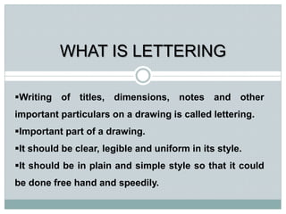 Lecture iii lettering | PPTX