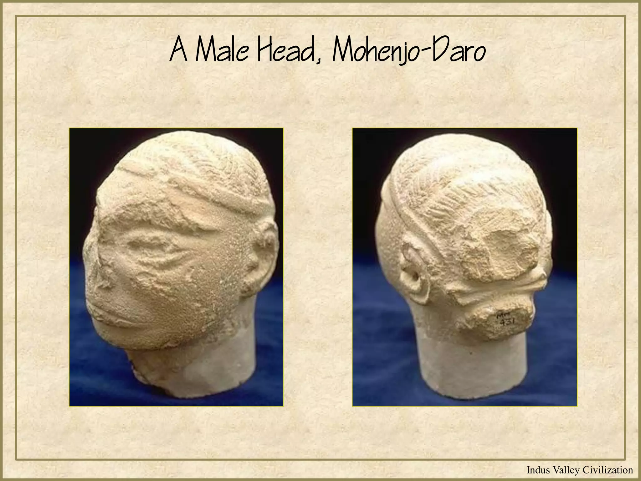 Indus Valley Civilization
A Male Head, Mohenjo-Daro
 