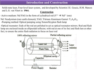 Lecture ii solid state laser nd yag laser | PPTX