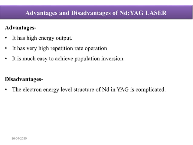 Lecture ii solid state laser nd yag laser | PPT
