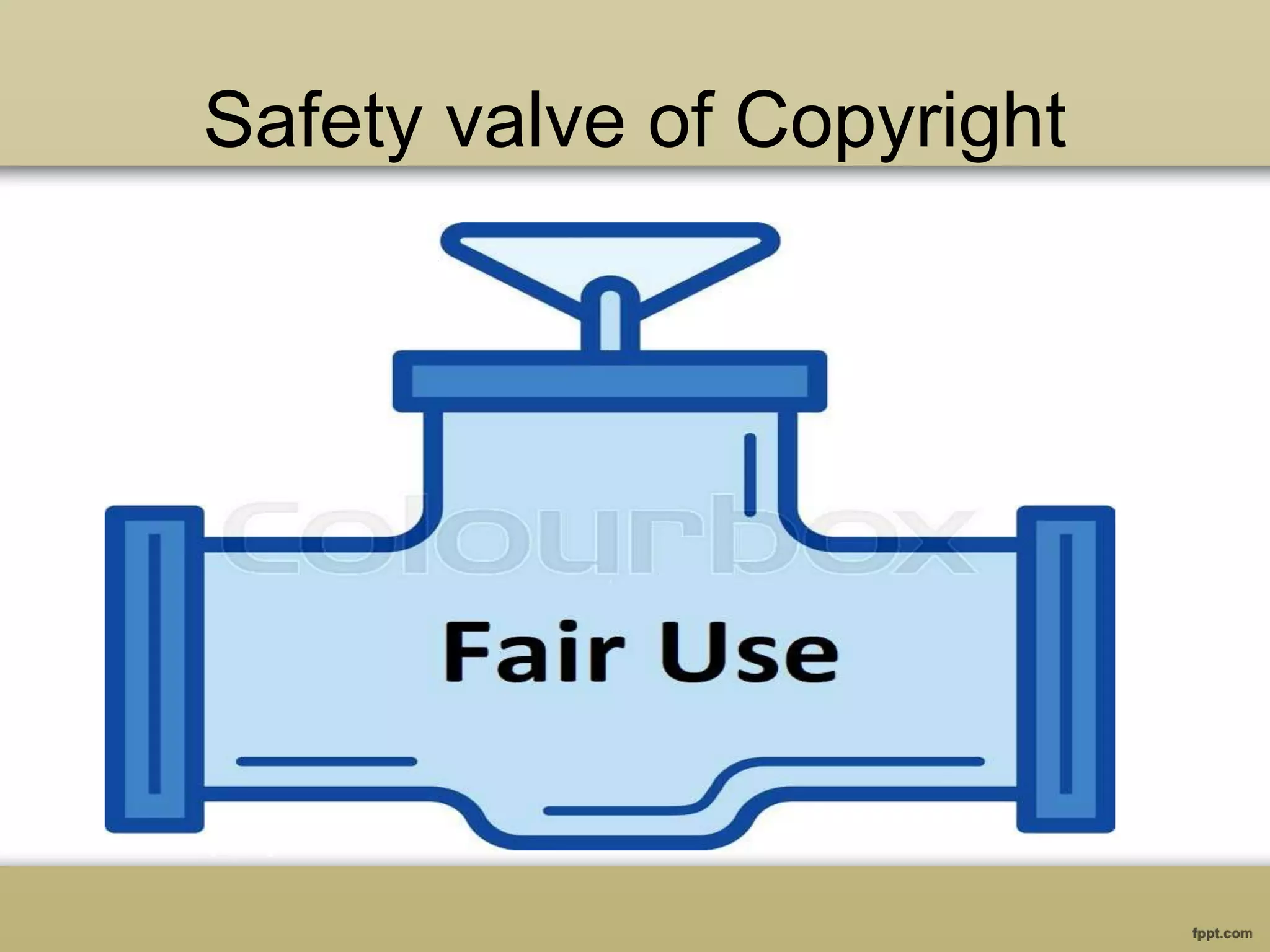 Safety valve of Copyright
 