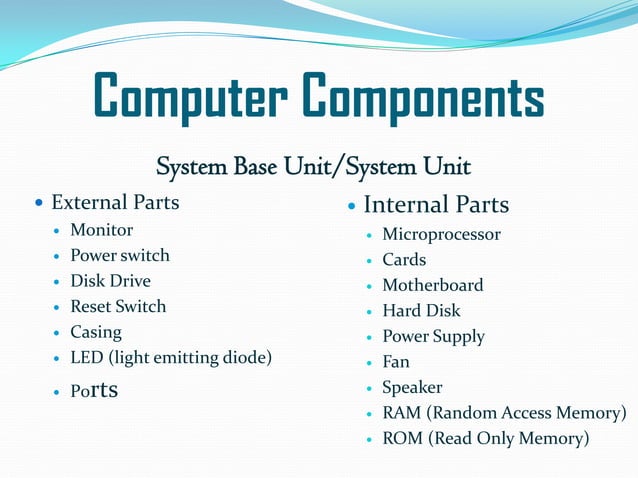 Basic Computer Concepts | PPT | Free Download