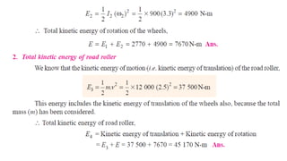 Work and energy notes for engineering mechanics 2