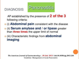 Pancreatitis
 