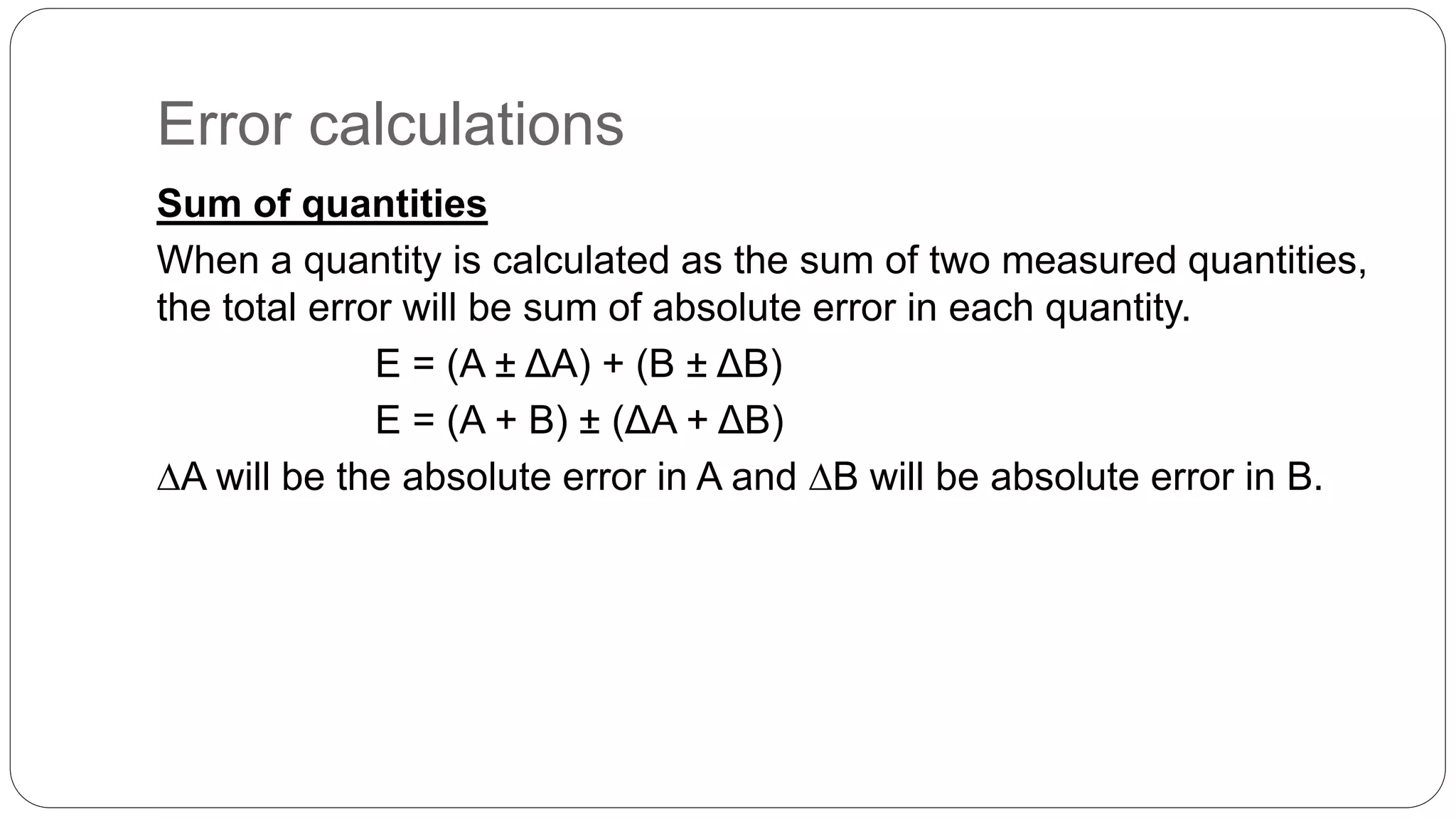 Instrumentation & Measurement Error and Its Types PPT