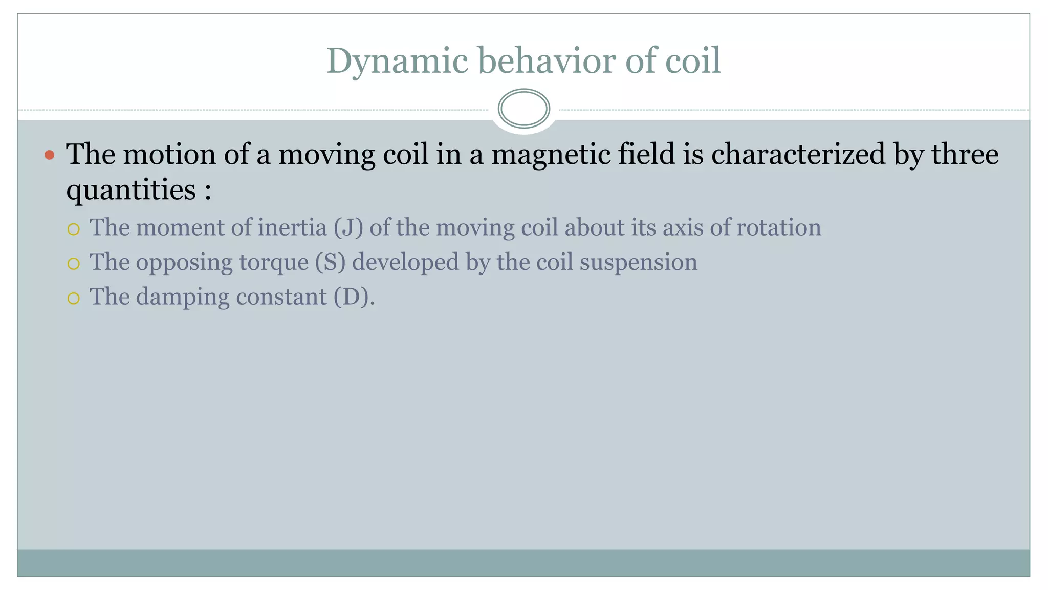 Instrumentation & Measurement: Electromechanical Instruments | PPTX