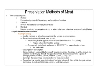 Meat Processing & Preservation