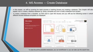 LECTURE MICROSOFT ACCESS INFORMATION TECHNOLOGY | PDF