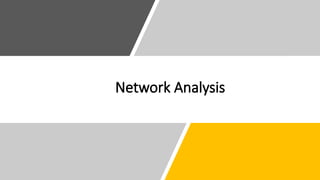 Lecture Network Analysis Final.pptxddddd | PPTX