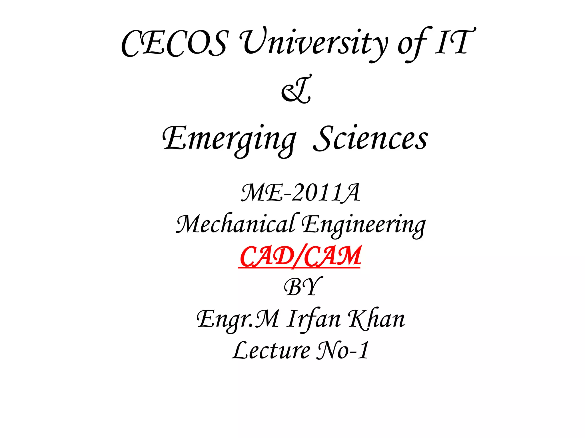 CAD & CAM introduction | PPT