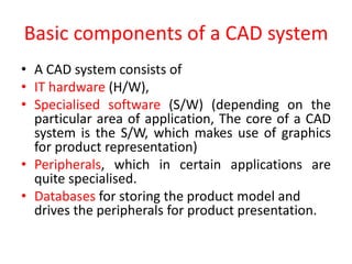 CAD & CAM introduction | PPTX